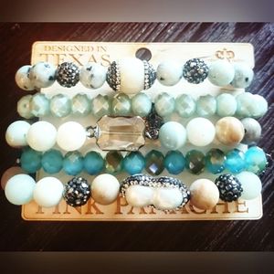 Pink Panache brand bracelet set